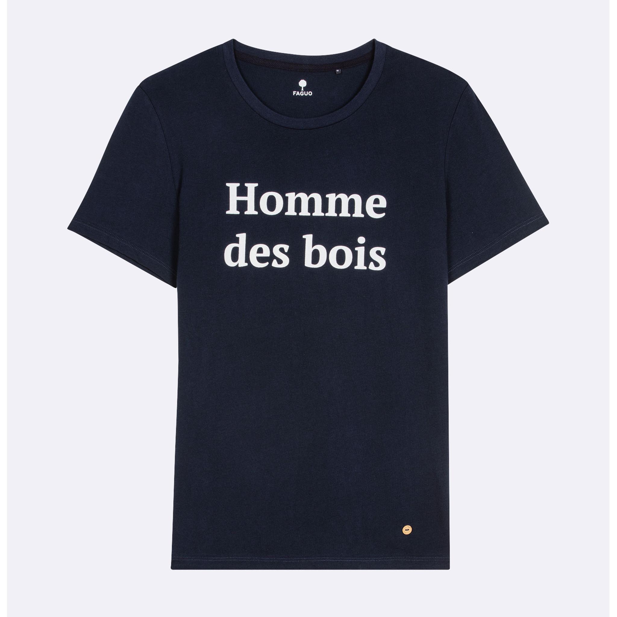 T-Shirt Homme des Bois bleu faguo